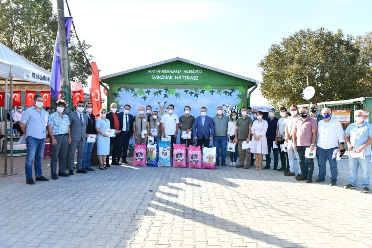 Mustafakemalpaşa&rsquo;da yenilenen hayvan barınağına renk geldi