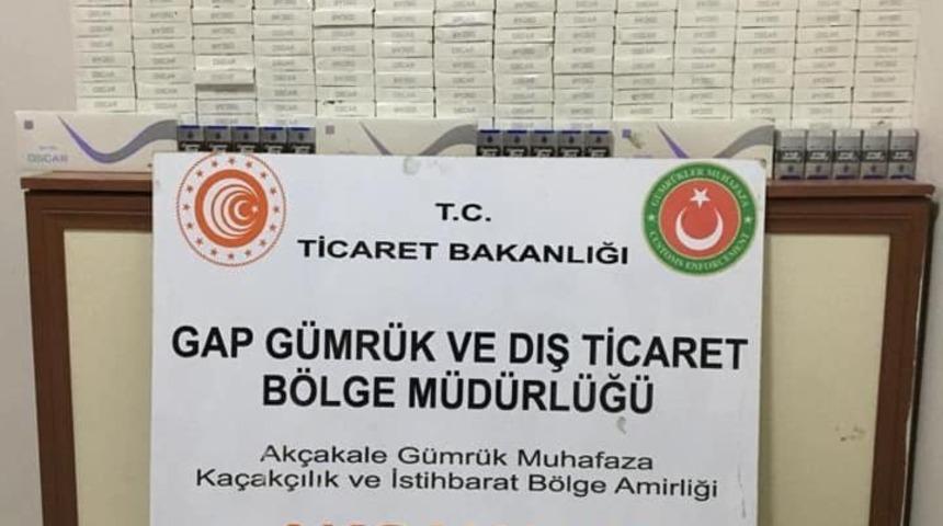 G&uuml;mr&uuml;kte 5 bin 350 paket sigara ele ge&ccedil;irildi