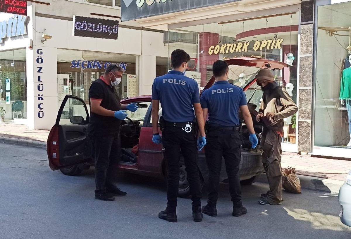 Yabancı uyruklu şahıs polisi alarma ge&ccedil;irdi
