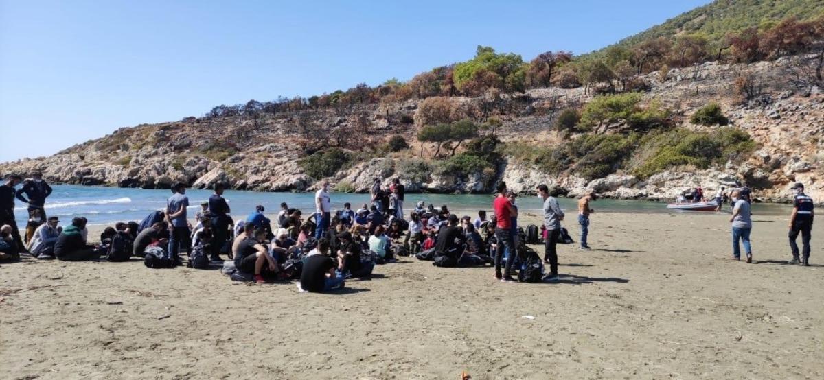 Seydikemer&rsquo;de 96 d&uuml;zensiz g&ouml;&ccedil;men yakalandı