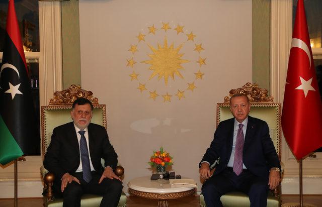 Cumhurbaşkanı Erdoğan ile Libya Başbakanı Serrac’ın görüşmesi başladı