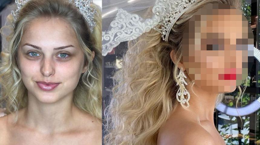 Gelinlerin makyajdan öncesi ve sonrası! İnanılmaz dönüşümler...