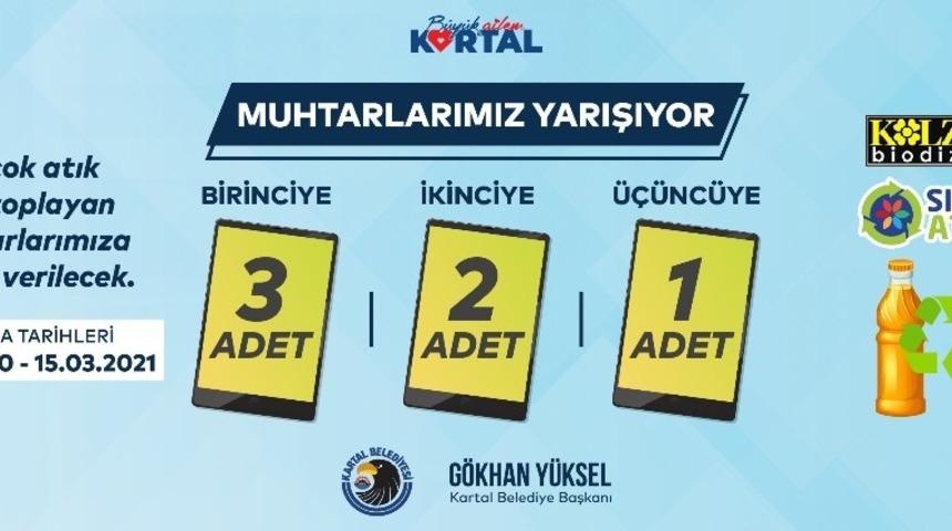 Kartal&rsquo;da muhtarlar temiz bir &ccedil;evre i&ccedil;in yarışıyor