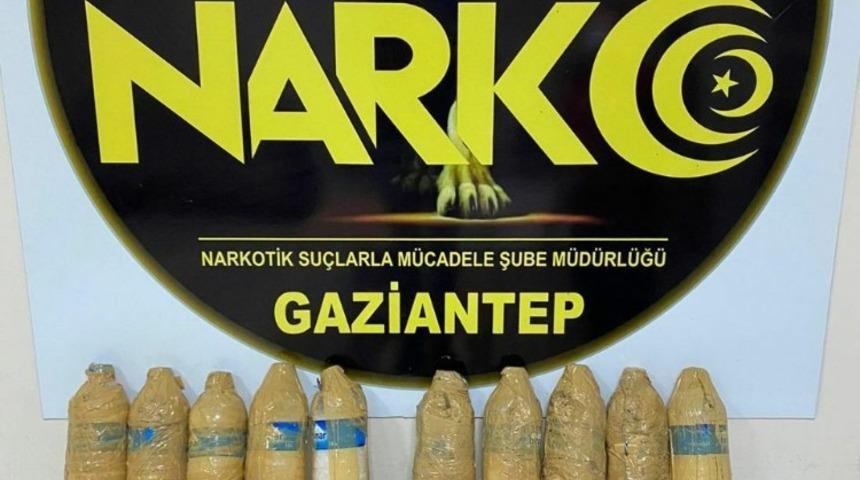 Gaziantep(te 9 kilogram uyuşturucu ele geçirdi