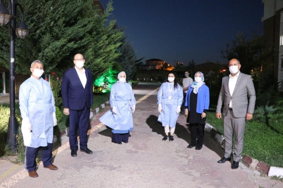 Yahşihan&rsquo;da filyasyon ekiplerine moral ziyareti