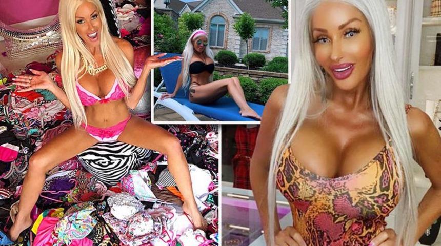 Kendine 'Barbie bebek' diyen Nannette Hammond&rsquo;un evi g&ouml;renleri hayrete d&uuml;ş&uuml;rd&uuml; 