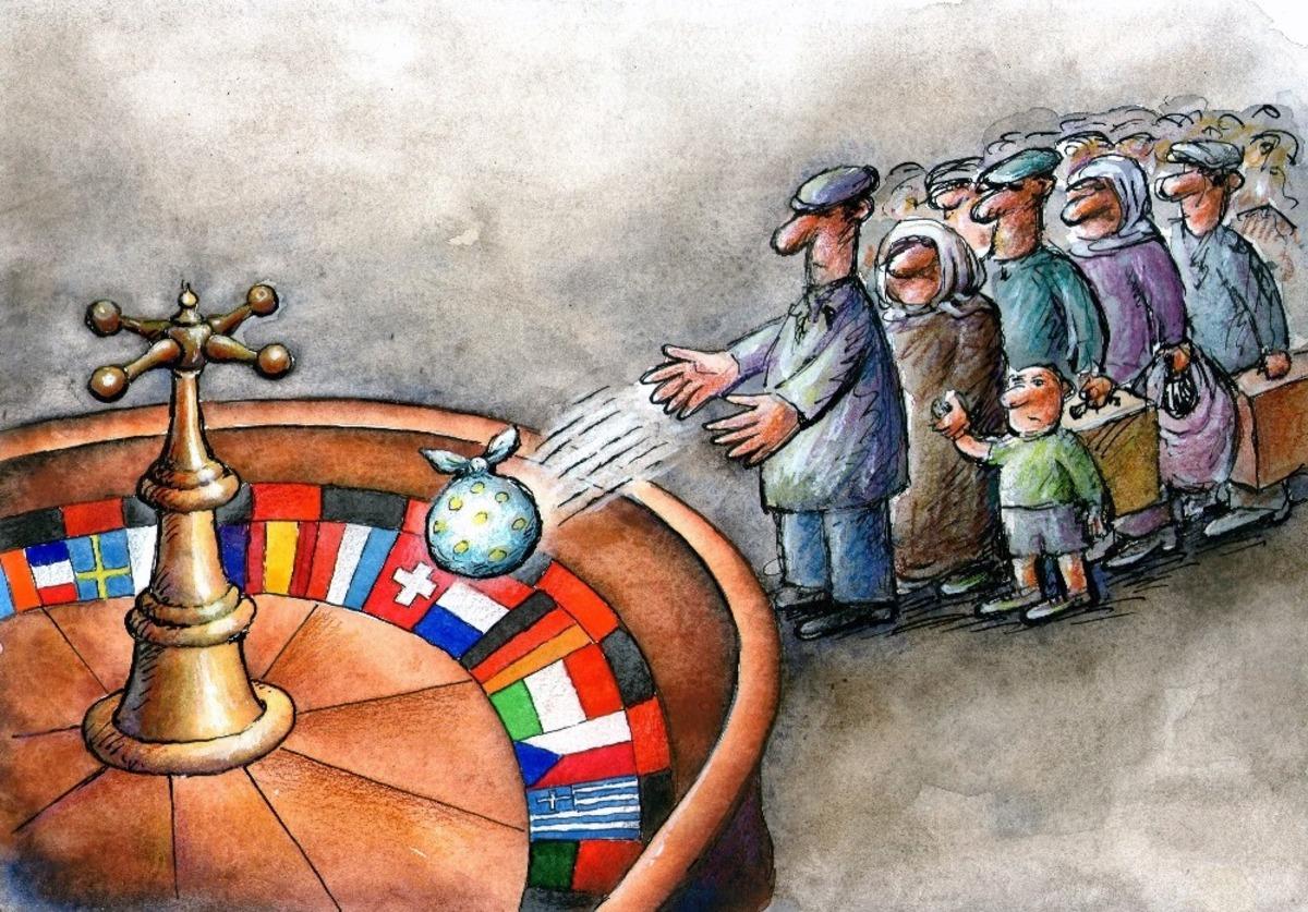 Uluslararası Karikat&uuml;r yarışmasının &ouml;d&uuml;lleri veriliyor