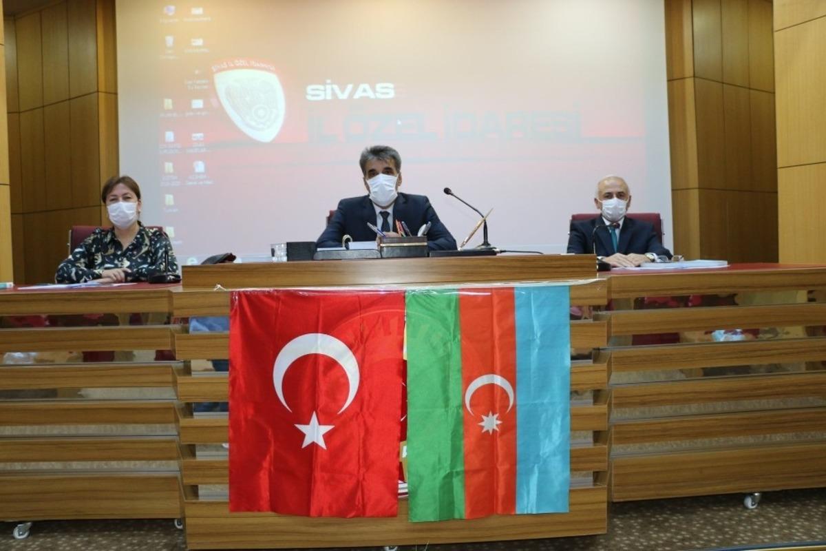Sivas İl Genel Meclisinden Azerbaycan&rsquo;a destek