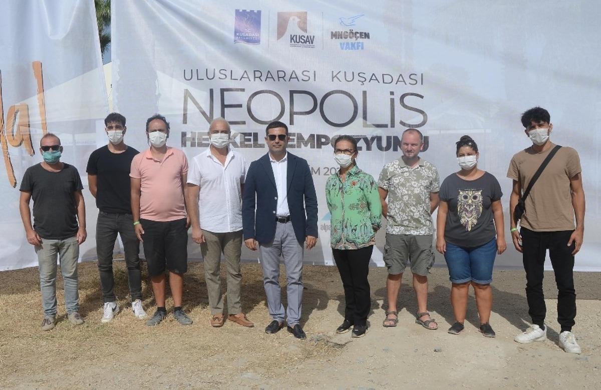Uluslararası Kuşadası Neopolis Heykel Sempozyumu başladı