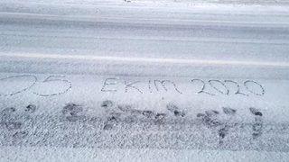 Mevsimin ilk karı! Posof ilçesi beyaza büründü