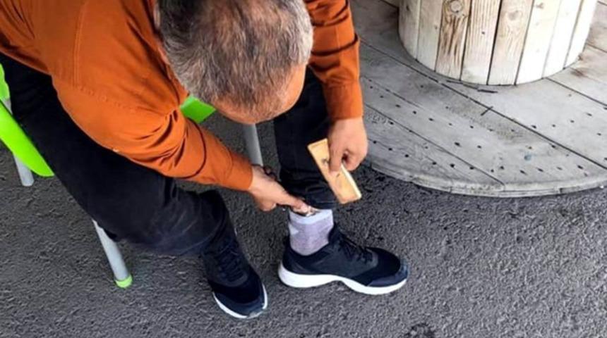 Kilis'te sınırdan giriş yapan şahsın ayaklarında 3 kilo altın tespit edildi