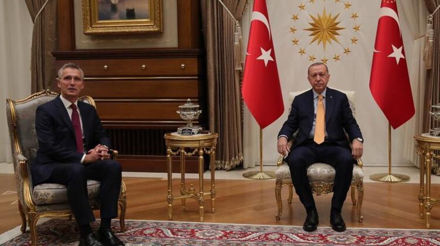 Cumhurbaşkanı Erdoğan, NATO Genel Sekreteri Jens Stoltenberg'le görüştü