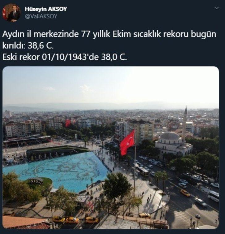 Aydın’da 77 yıl sonra rekor sıcaklık G5