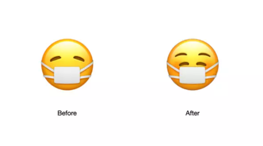Apple, koronavir&uuml;s nedeniyle maske emojisini değiştirdi