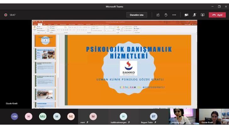 SANKO Üniversitesi öğrenci oryantasyon programı G4
