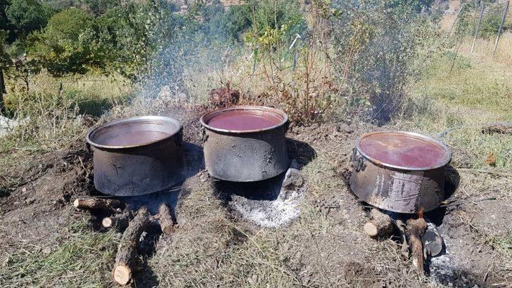 Çukurca’da doğal üzüm pekmezinin yapılmasına başlandı G2