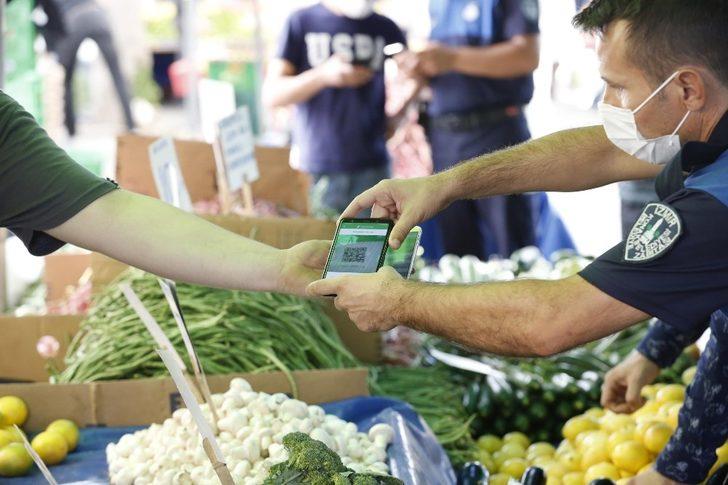 Konak’ta pazarcılara HES kodu denetimi G1