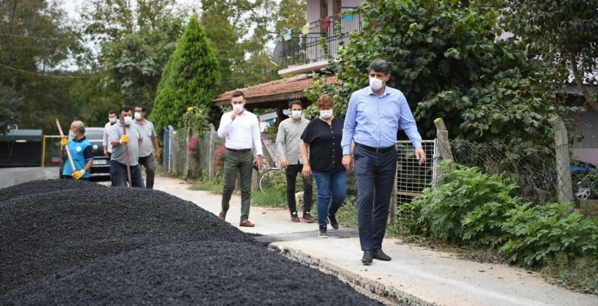 Kartepe&rsquo;de yollar bakımda