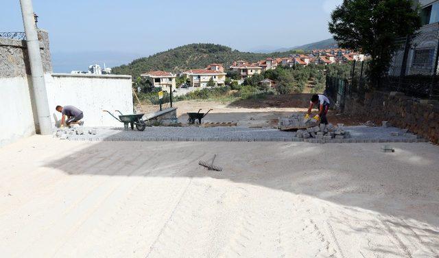 Mudanya parke taşlarla örülüyor 1