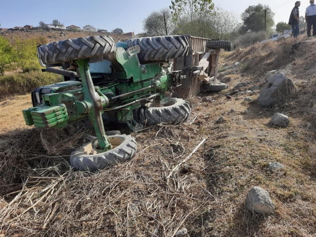 Balıkesir&rsquo;de trakt&ouml;r kazası 1 yaralı
