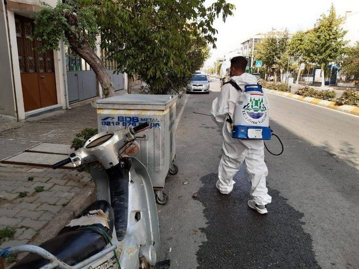 Halkın yoğun kullandığı alanlar dezenfekte ediliyor G2