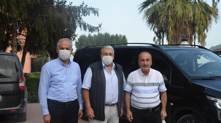 Eski Bakan Şeker’den Başkan Yaman’a ziyaret