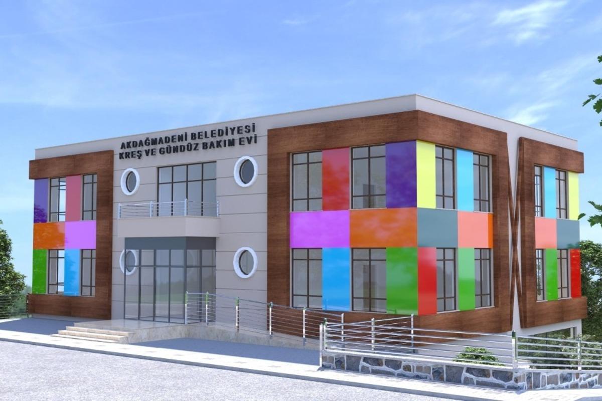 Akdağmadeni&rsquo;nde kreş ve g&uuml;nd&uuml;z bakım evi projesi başlatıldı