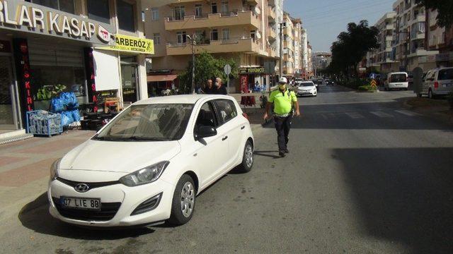 Manavgat’ta otomobil ile motosiklet çarpıştı: 1 yaralı