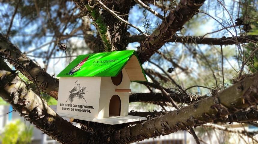 Onikişubat Belediyesi&rsquo;nden kedi ve kuş yuvaları