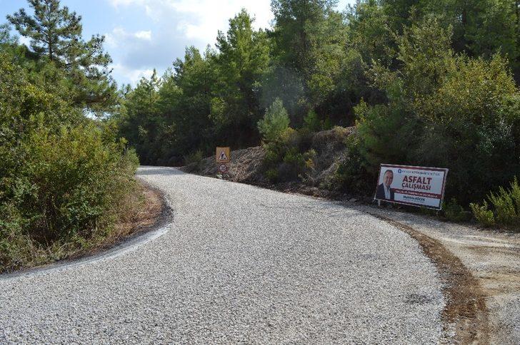 Alanya Demirtaş-Büyükpınar-Yeşilöz yolu asfaltlanıyor G2