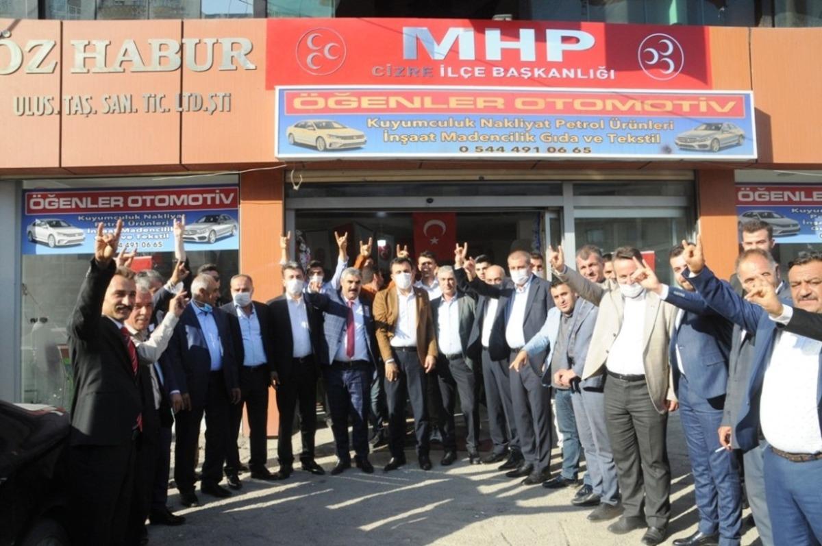 MHP Cizre&rsquo;de yeni hizmet binasını a&ccedil;tı