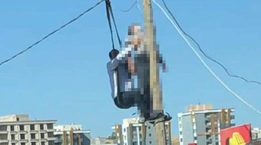 Dehşete düşüren olay! Tamir için çıktığı direkte akıma kapılan elektrikçi öldü