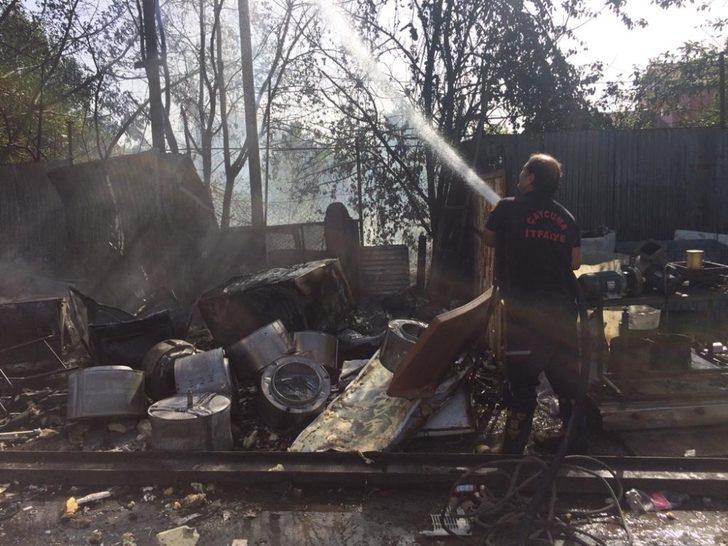 Hurdalıkta çıkan yangın korkuttu G3