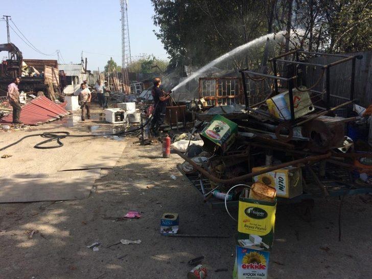 Hurdalıkta çıkan yangın korkuttu G4