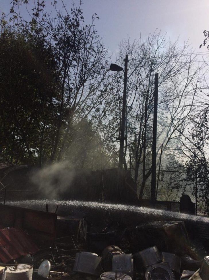 Hurdalıkta çıkan yangın korkuttu G5