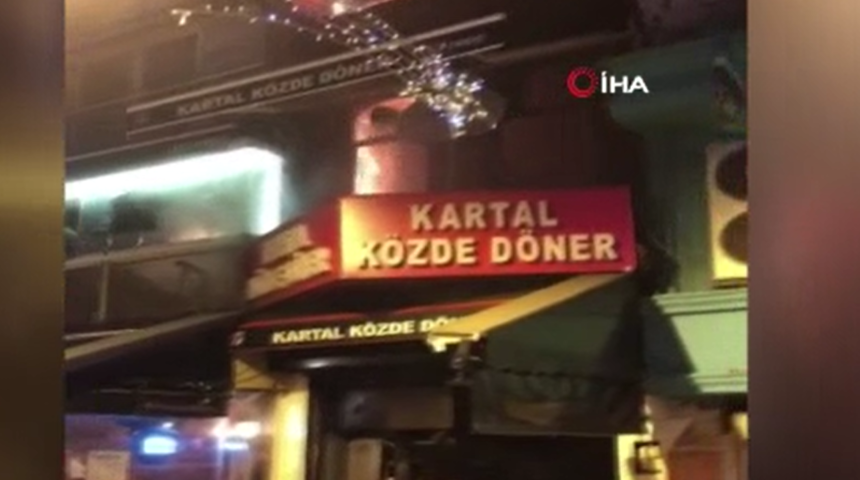 Beşiktaş’ta dönercide korkutan yangın