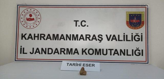 Kahramanmaraş’ta Demir Çağı’na ait heykelcik ele geçirildi