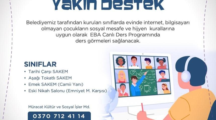 Safranbolu Belediyesi, &ouml;ğrenciler i&ccedil;in &lsquo;EBA Uzaktan Eğitim Sınıfı&rsquo; kurdu