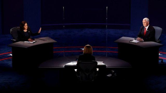 ABD Başkanlık Seçimleri: Başkan yardımcısı adayları Pence ve Harris canlı yayında karşı karşıya geldi