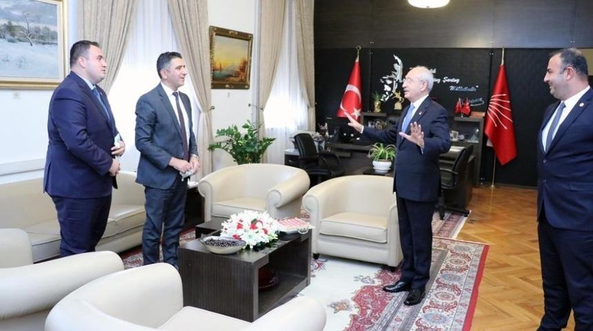 Başkan Mustafa Kayalar, Kılı&ccedil;daroğlu ile g&ouml;r&uuml;şt&uuml;