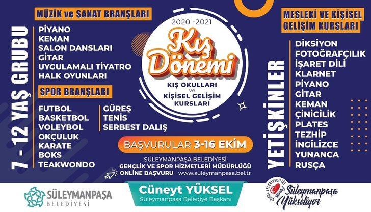 Kış Okulları ve Mesleki Kişisel Gelişim Kursları için kayıtlar başladı G2