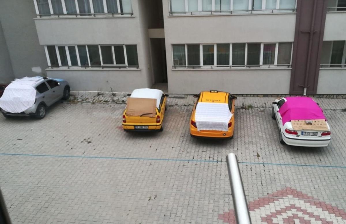 Ara&ccedil; sahipleri dolu yağışına hazırlıklı