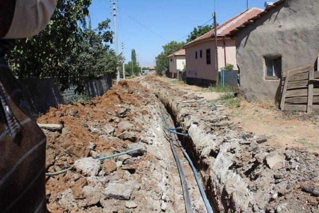 Aksaray’da Sarıhasanlı içme suyu şebeke yenileme işi tamamlandı