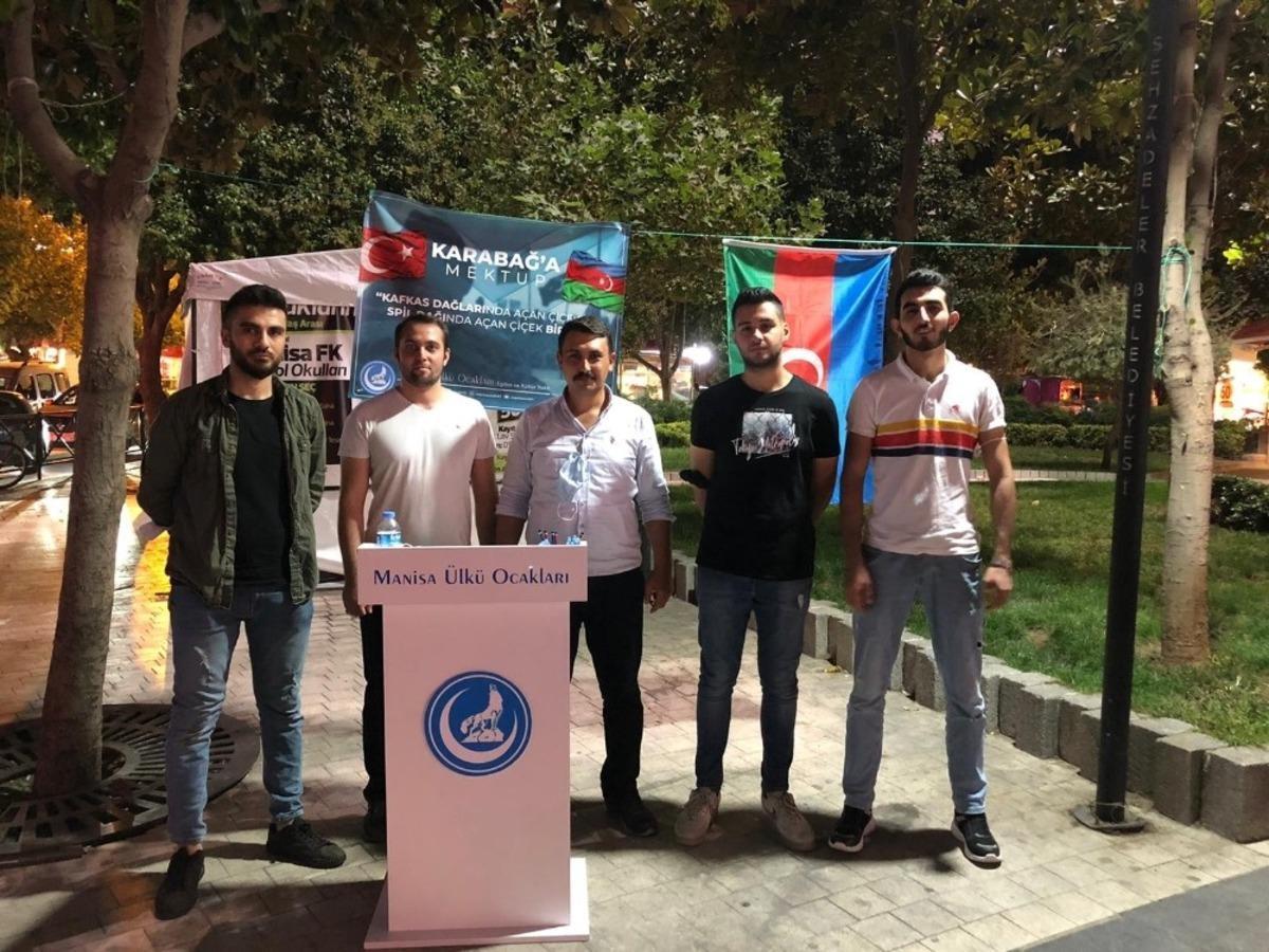Manisa &Uuml;lk&uuml; Ocaklarından Azerbaycan&rsquo;a destek mektubu