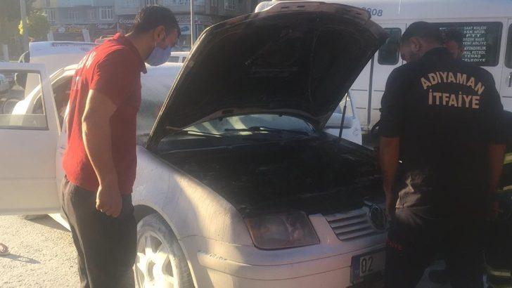 Seyir halindeki otomobil yandı G2