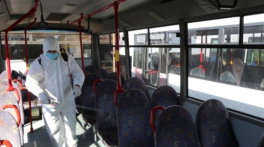 Erzincan’da toplu taşıma araçları dezenfekte edildi