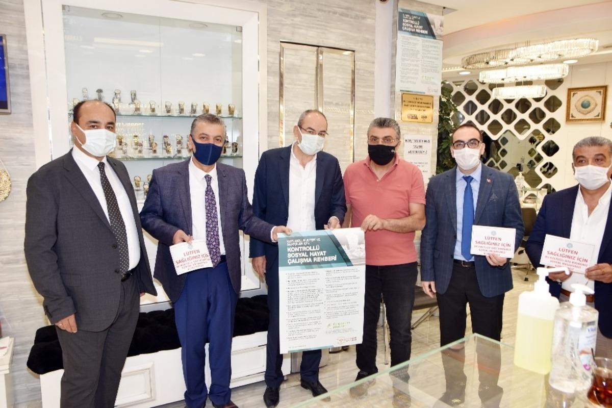 KTO Başkanı G&uuml;lsoy&rsquo;dan Kazancılar &Ccedil;arşısı&rsquo;nda denetim