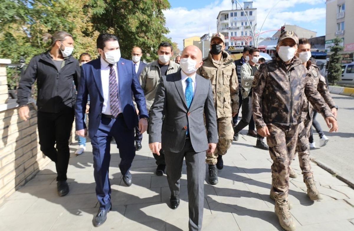 Ağrı&rsquo;da "Sağlık İ&ccedil;in Hepimiz İ&ccedil;in" sloganıyla korana vir&uuml;s denetimleri yapıldı