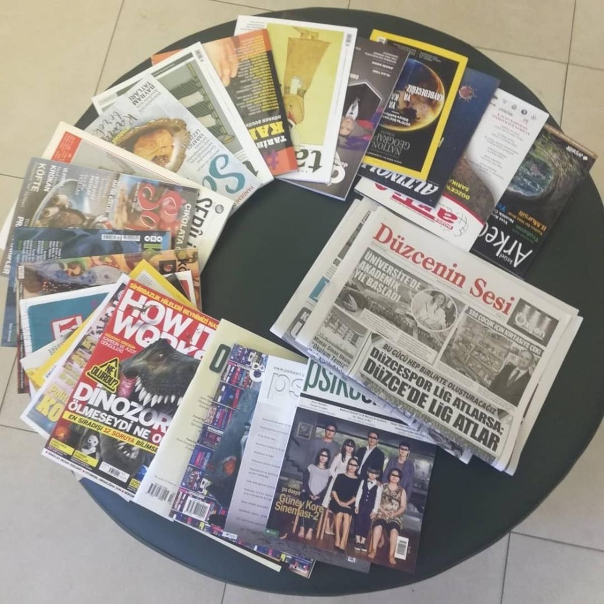 D&uuml;zce K&uuml;t&uuml;phanesinde okuma alanı oluşturuldu