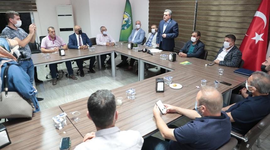 Beyazg&uuml;l&rsquo;den Şanlıurfaspor y&ouml;netimine ziyaret